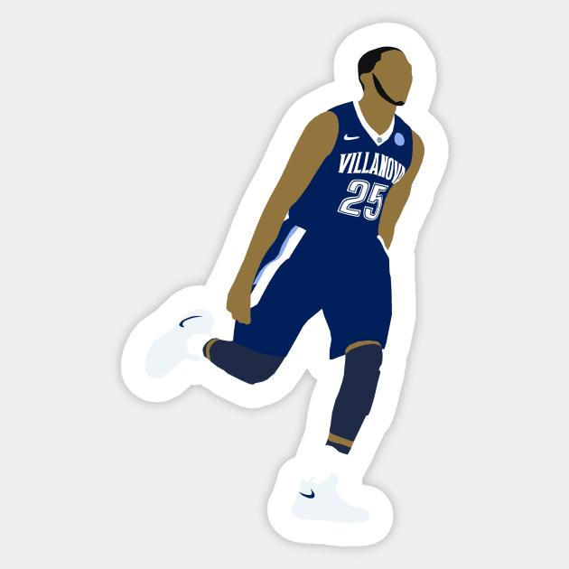 Mikal Bridges Villanova Sticker by xRatTrapTeesx